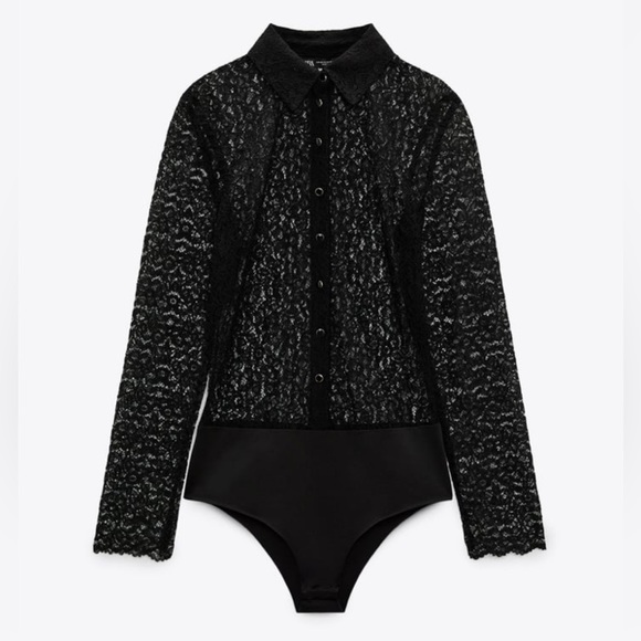 Lace Bodysuit Shirt by Zara - Picture 3 of 3